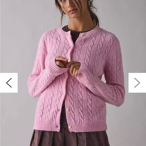 Kimchi Blue Rachel Soft Brushed Cable Knit Cardigan